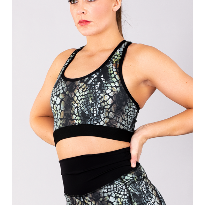 SHAPELAB Cobra Sports Top – High Support, Antimicrobial, 4-Way Stretch Women's Activewear