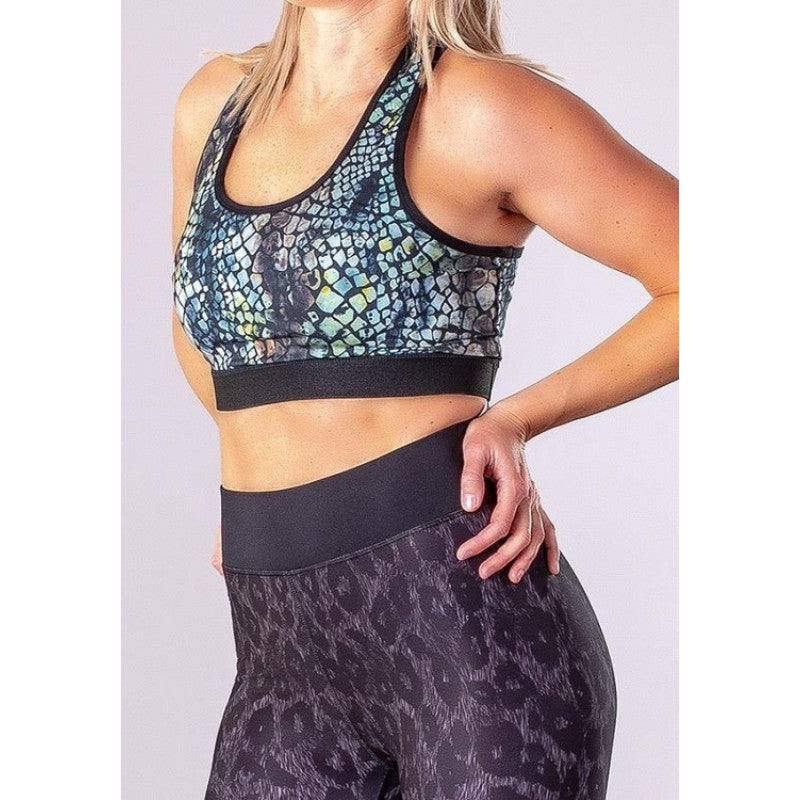 SHAPELAB Cobra Sports Top – High Support, Antimicrobial, 4-Way Stretch Women's Activewear