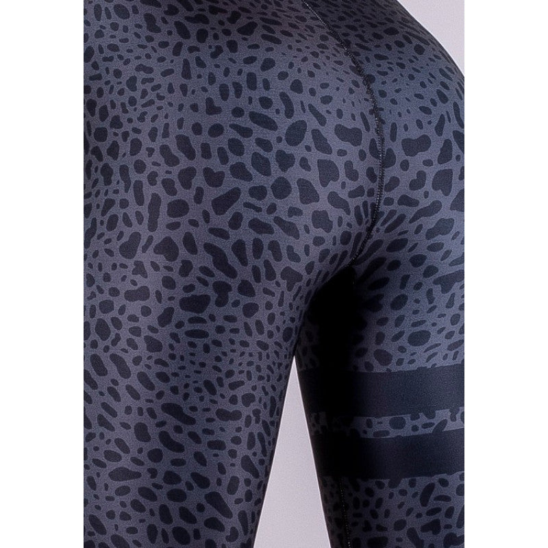 SHAPELAB Energy Greycode Leggings – High Waist, 4-Way Stretch, Antimicrobial & Breathable Performance Wear