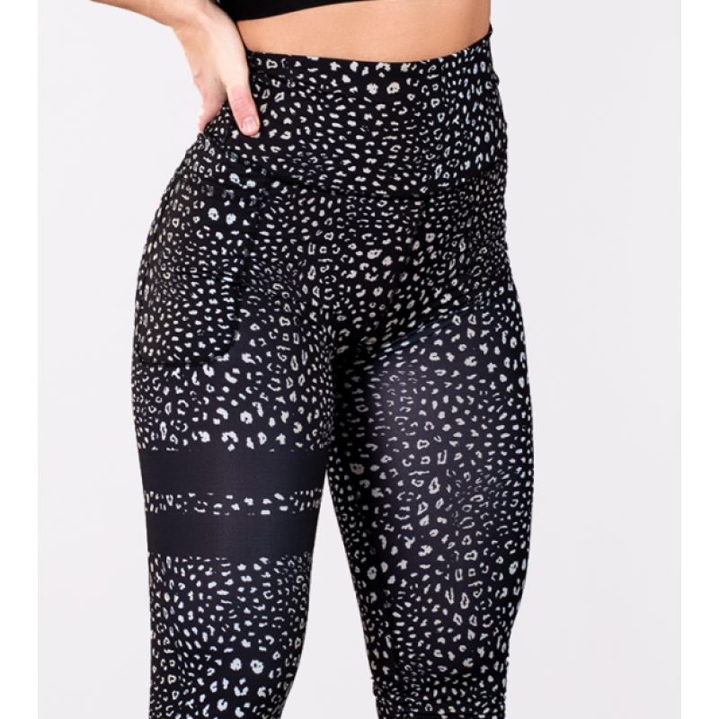 Shapelab Golden Leo Scrunch Leggings – High-Waist, Cargo-Style Sculpting Tights