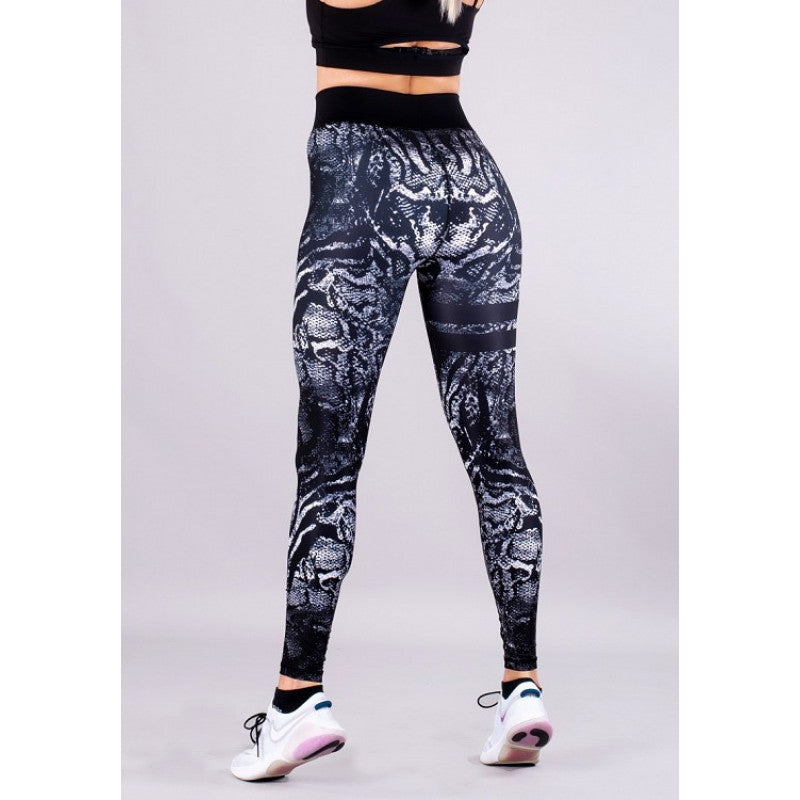 Shapelab Hunter Black Straps Leggings – Premium High-Waist Sculpting Leggings for Active & Casual Wear