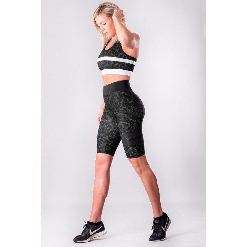 Shapelab Leo Dark Forrest Shorts – Premium High-Waist Compression Shorts for Active & Casual Wear