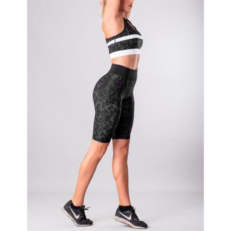 Shapelab Leo Dark Forrest Shorts – Premium High-Waist Compression Shorts for Active & Casual Wear