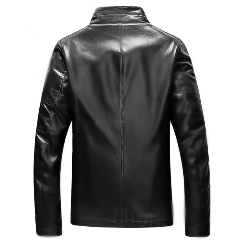 Supreme AV8 Saint Men’s Shearling Leather Jacket – Vintage Brown Cowskin, Soft Fur Liner, Multiple Pockets