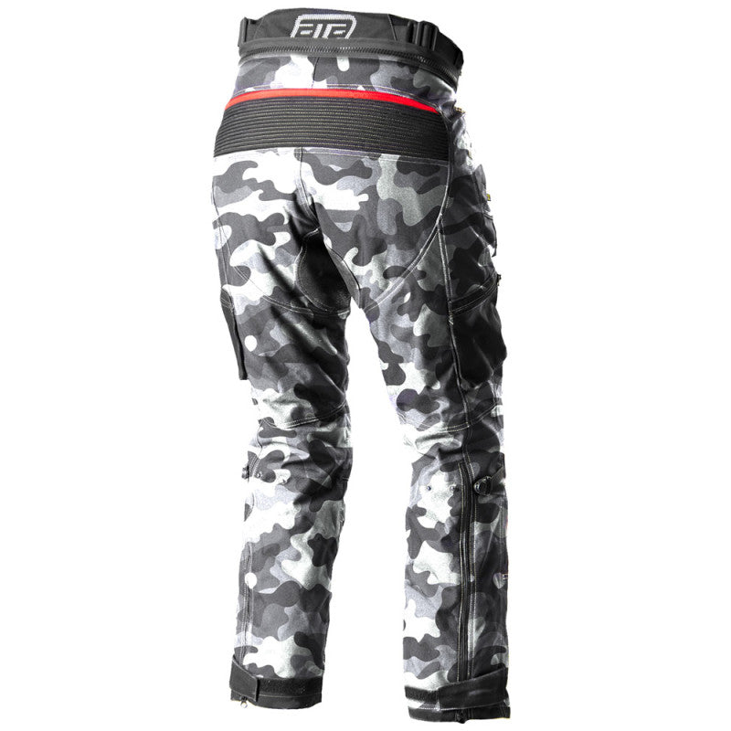 Camo White Ultimate Motorcycle Pants – Waterproof, Windproof, All-Weather Riding Trousers with CE Armor & Reinforced Protection