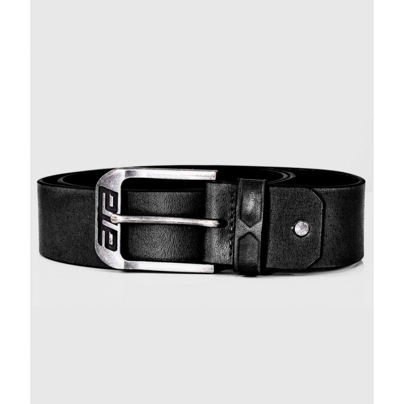 Premium Black Leather Motorcycle Belt Rugged Stylish & Durable Gear for Bikers Genuine Leather Riding Accessory