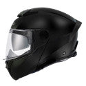 DOT Approved Black Full Face Motorcycle Helmet – Lightweight, Aerodynamic, Anti-Scratch Visor, Secure Fit for Street & Off-Road Riders