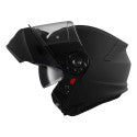 DOT Approved Black Full Face Motorcycle Helmet – Lightweight, Aerodynamic, Anti-Scratch Visor, Secure Fit for Street & Off-Road Riders