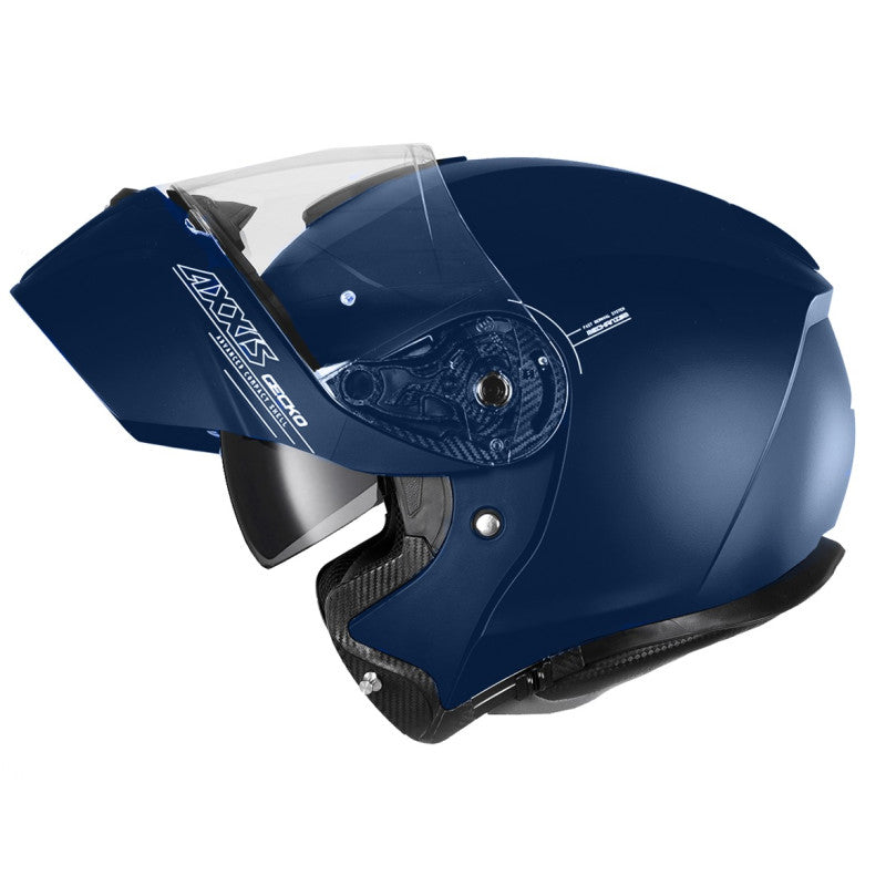 DOT Approved Blue Full Face Motorcycle Helmet – Lightweight, Ventilated, Stylish Design with Clear Visor for Street & Off-Road