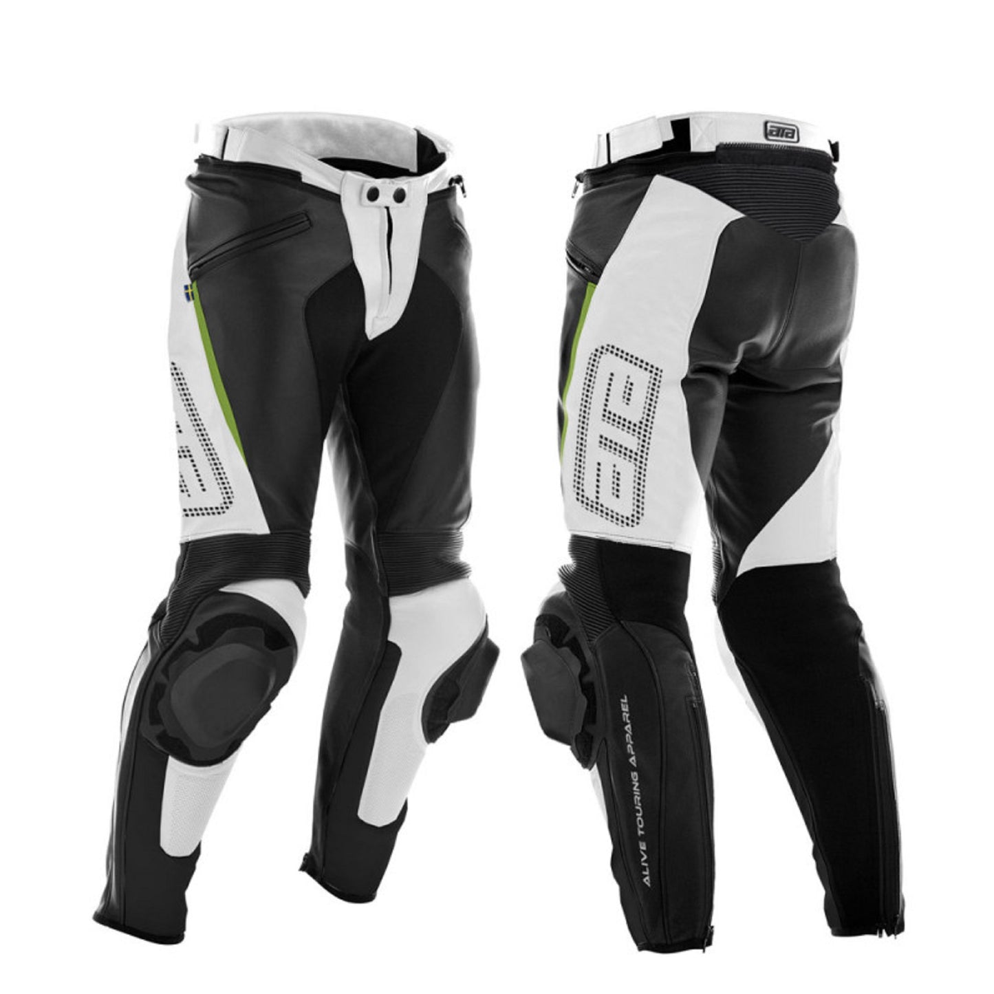 Troy Motorcycle Leather Pants – Classic Design, Maximum Safety for Men's