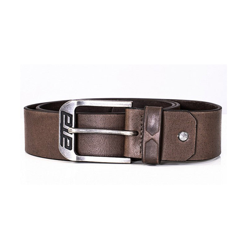 Genuine Brown Leather Motorcycle Belt – Rugged & Stylish Rider Accessory with Durable Metal Buckle for Everyday Wear