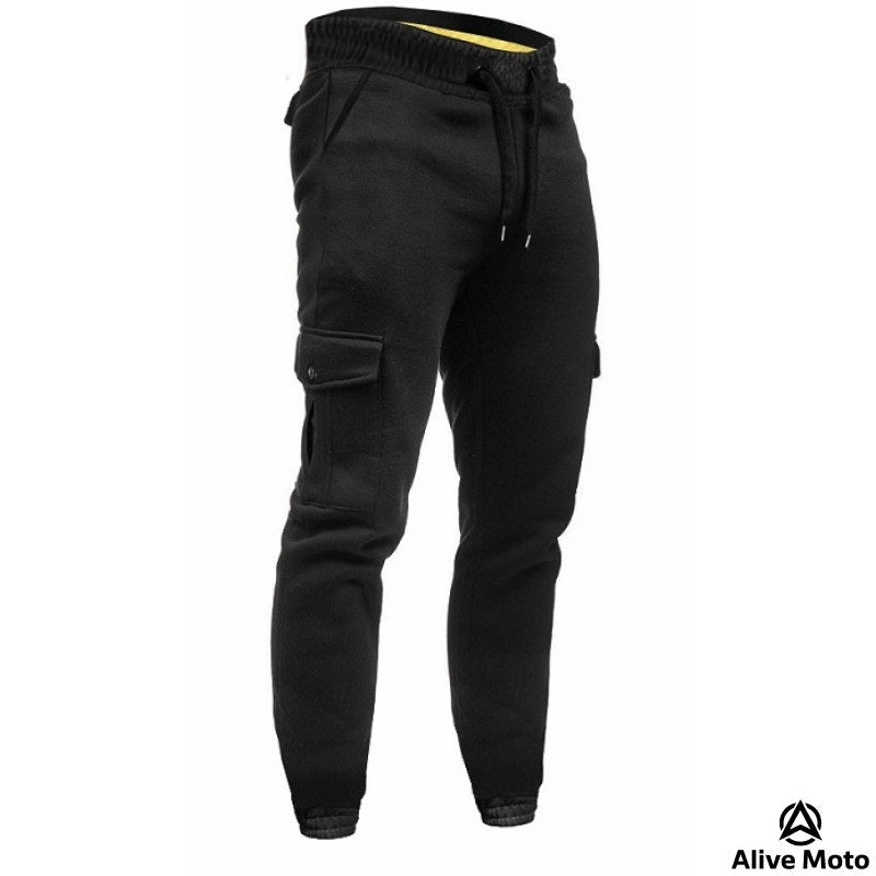 Men’s All-Weather Motorcycle Cargo Trousers with DuPont™ Kevlar® – Waterproof, CE Level-2 Armour – XXS to 6XL