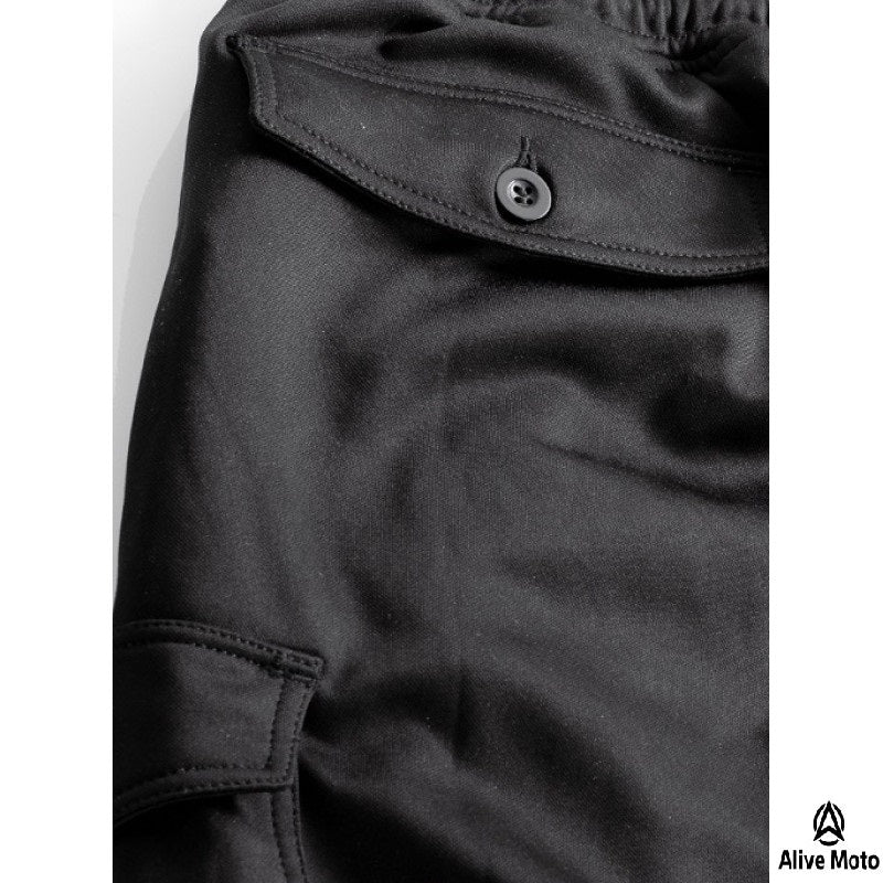 Men’s All-Weather Motorcycle Cargo Trousers with DuPont™ Kevlar® – Waterproof, CE Level-2 Armour – XXS to 6XL