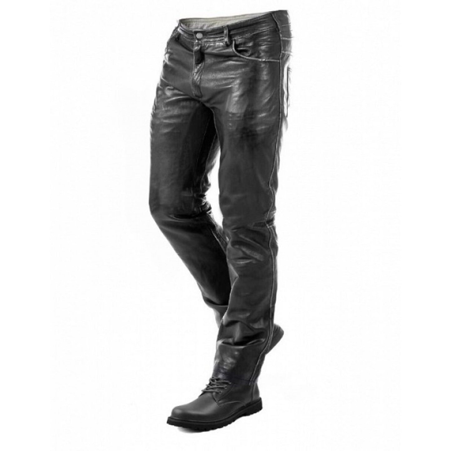 Men’s Vintage 92-x Goat Napa Washed Leather Touring Pants – Premium Quality
