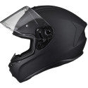 DOT Approved Black Full Face Motorcycle Helmet – Lightweight, Aerodynamic Shell, Anti-Scratch Visor, Comfortable Fit for Street & Off-Road