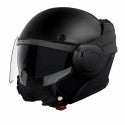 TOUR REVERSE FLIP MODULAR JET BLACK MATT OPENABLE MOTORCYCLE HELMET