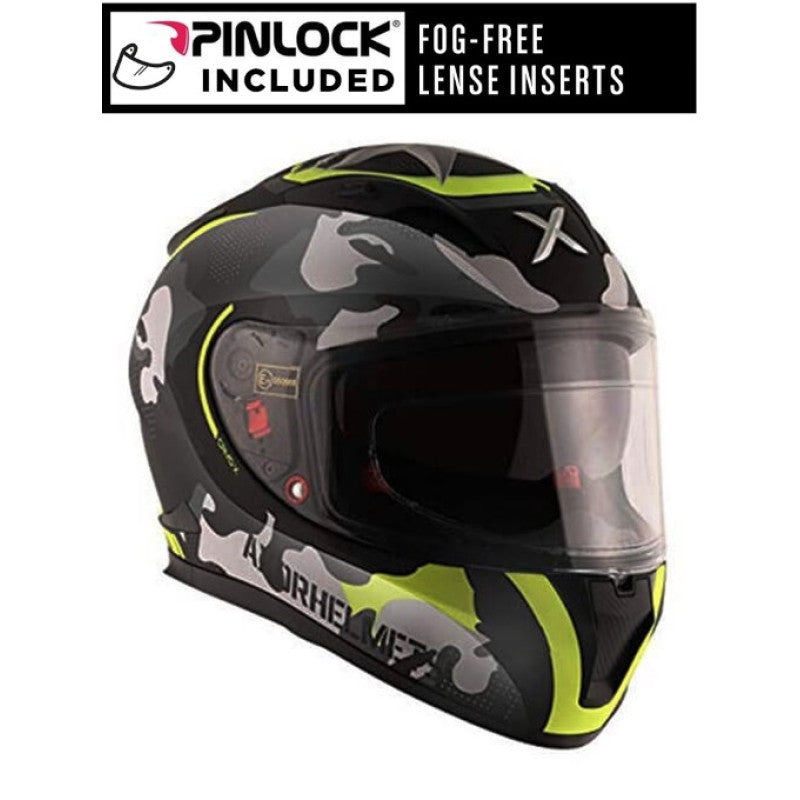 Premium DOT Approved Full Face Motorcycle Helmet – Lightweight, Aerodynamic, Anti-Scratch Visor for Street & Off-Road Riders