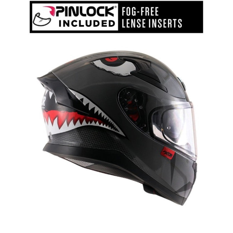 DOT Approved Full Face Motorcycle Helmet – Lightweight, Aerodynamic Design with Clear Visor for Street & Off-Road Use.