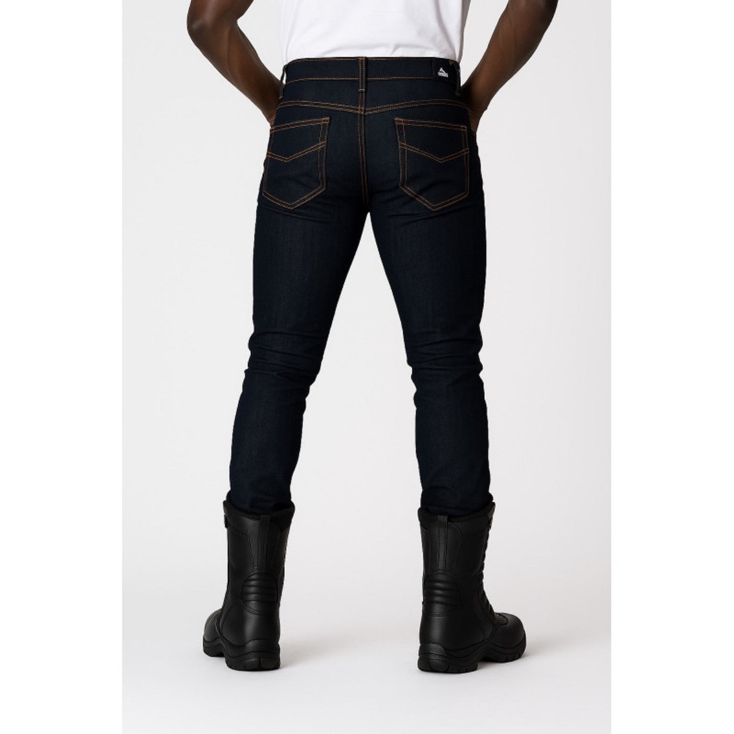 Men's Motorcycle Jeans – Ironroad Kevlar Waterproof CE-A "Dark Blue" | CE 17092 Certified Protective Riding Denim with Kevlar & Armor Pockets