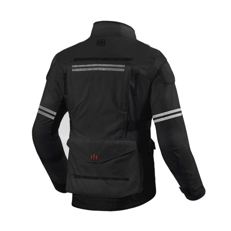 Roadway Black Motorcycle Touring Jacket Waterproof, Windproof, CE Armored Textile Jacket for All-Weather Riding Comfort