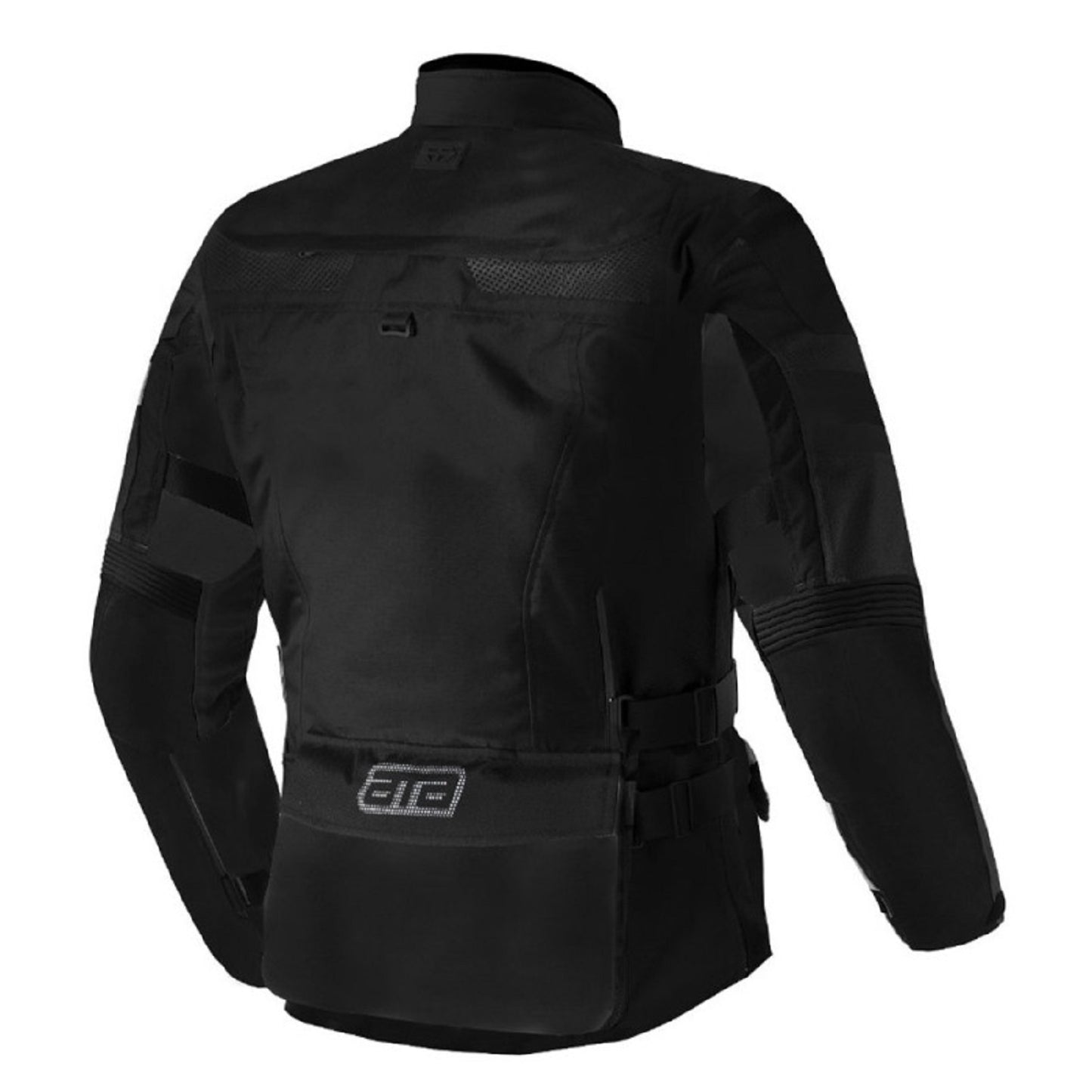 Guardian Full Black Touring Motorcycle Jacket Waterproof, All Season Riding Gear with CE Armor & Thermal Liner