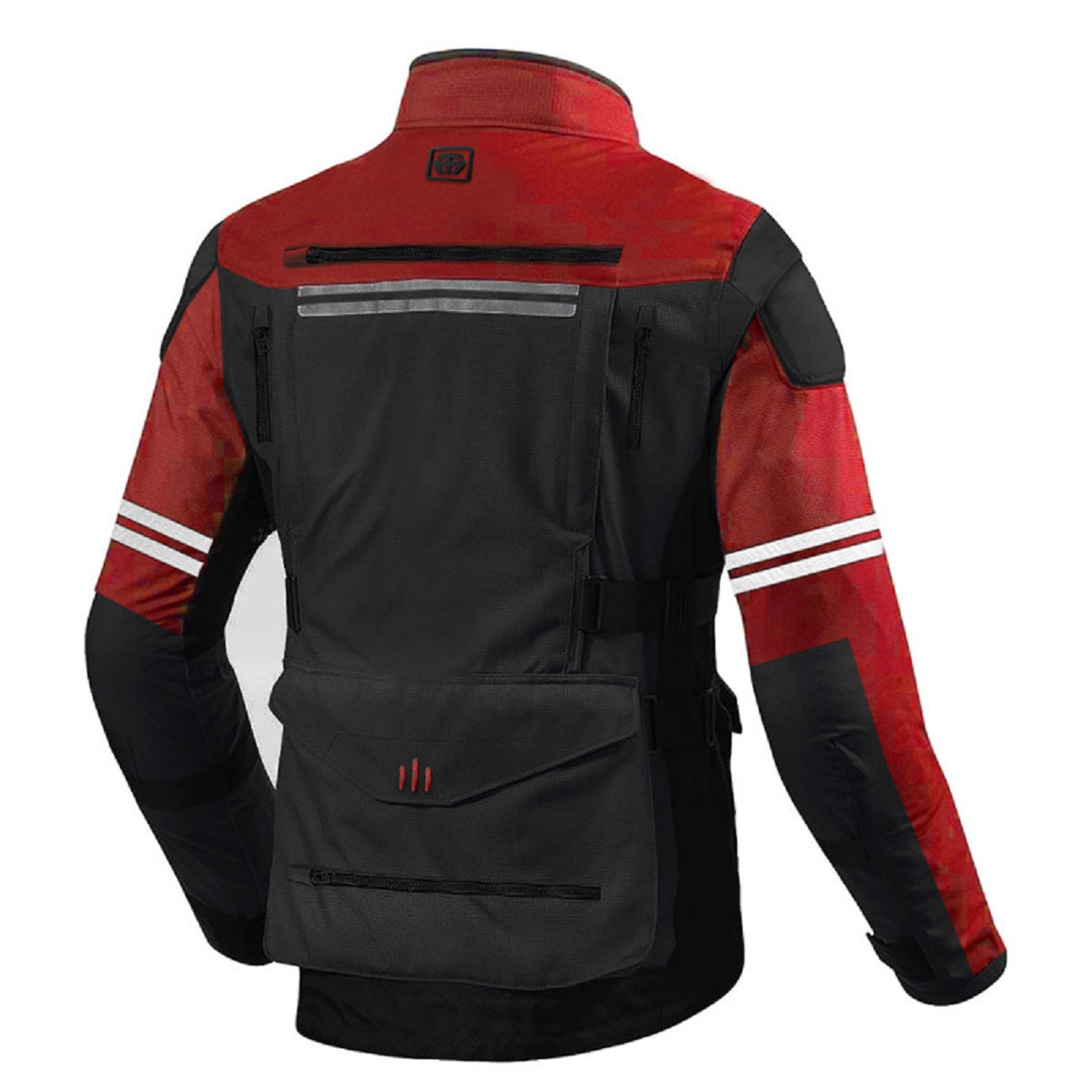 Roadway Cambo Red/Black Motorcycle Touring Jacket – Waterproof, Windproof, CE Armored Textile Jacket for Ultimate Riding Protection