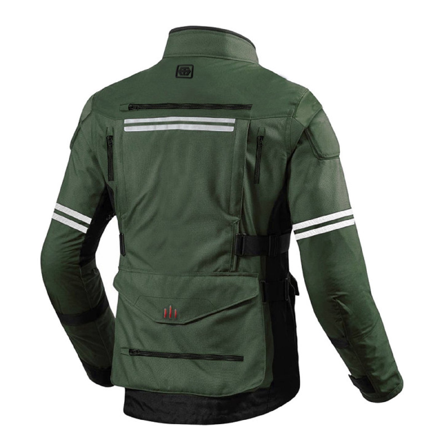 Roadway Army Green All-Weather Motorcycle Touring Jacket – Waterproof, Windproof, CE-Certified, Durable, Comfortable Riding Gear