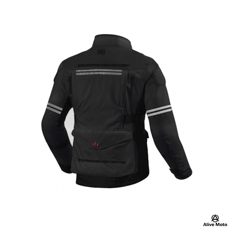 Kids/Junior Black Motorcycle Touring Jacket – Waterproof, CE Armored, Ventilated, Multi-Layer Textile