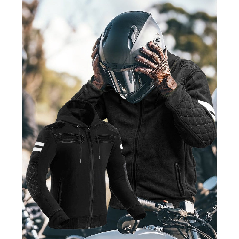 Premium Lady Rival Motorcycle Hoodie – Waterproof, CE Level-2, Full Kevlar Lining