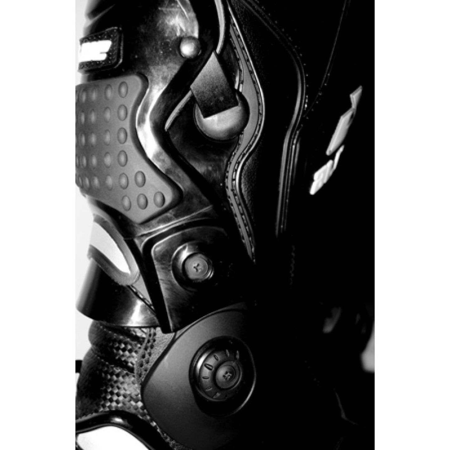 MX Performance Black Racing Boots – Full Grain Leather, PU Sliders, Zipper & Velcro Closure, Anti-Vibration Sole, Reinforced Ankle & Heel Protection for Unisex
