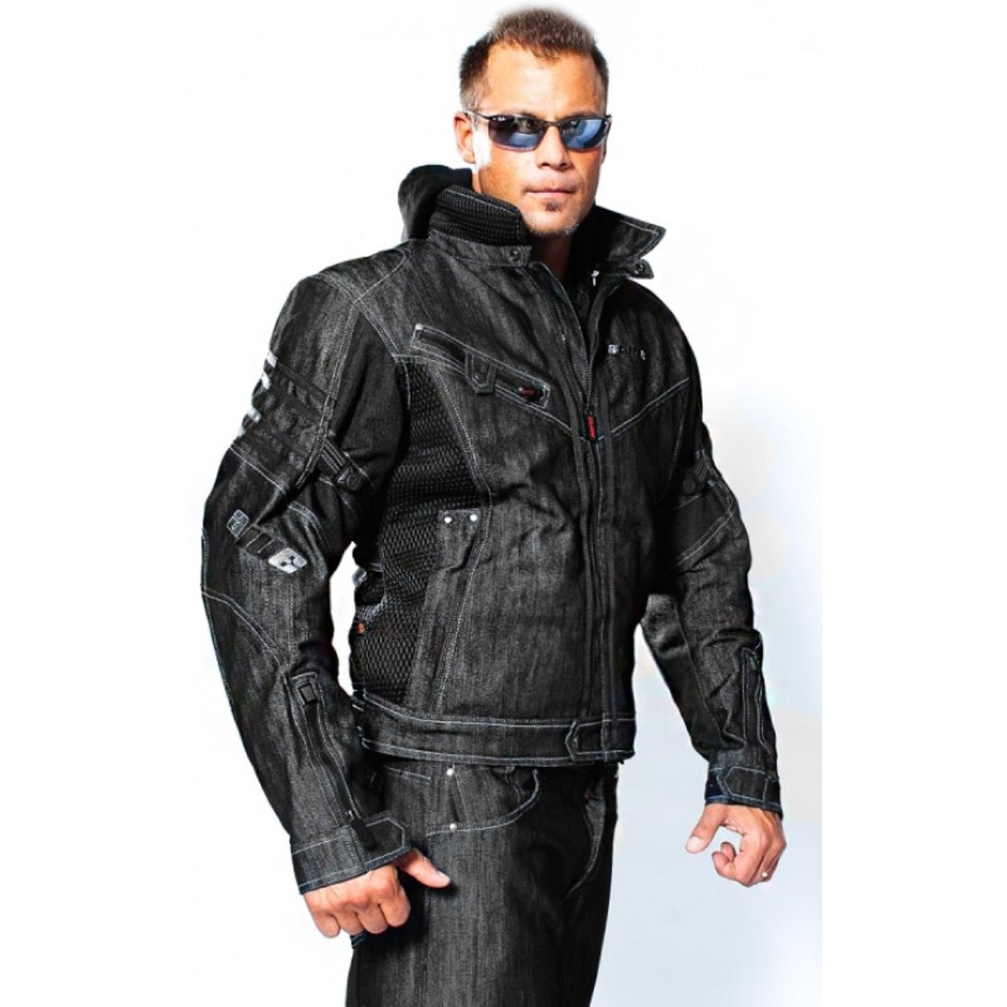 Alive Motorcycle Denim Jacket – Men’s Protective & Stylish Riding Jacket