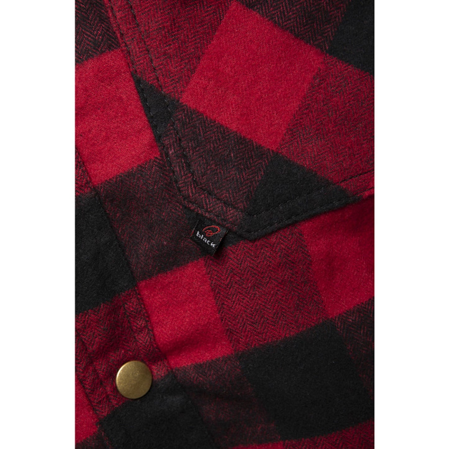 Men’s Premium Coyote Black & Red Motorcycle Flannel Shirt | CE Certified Protective Riding Shirt (CE 17092)