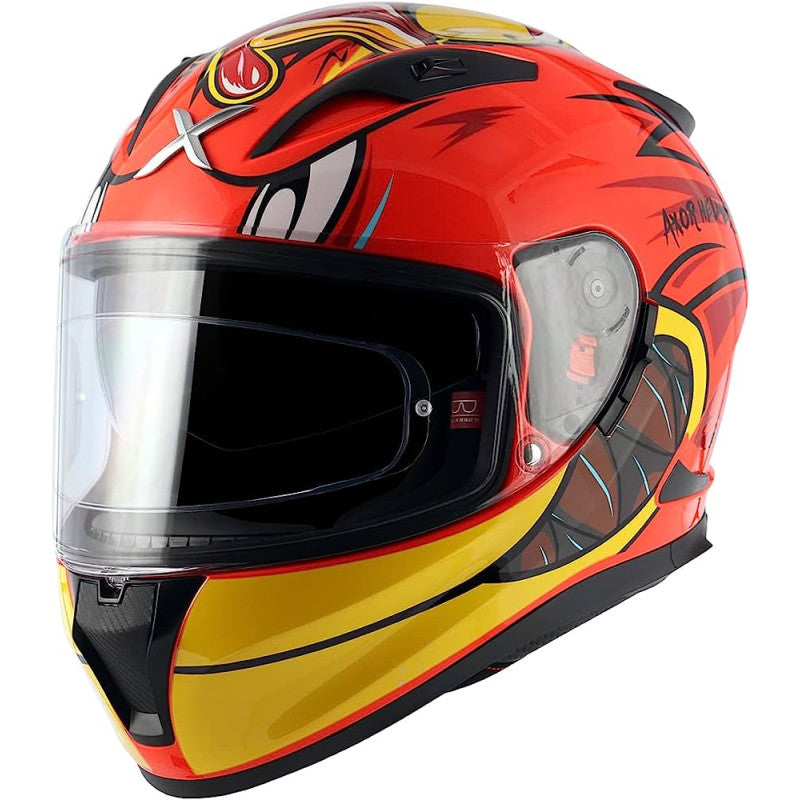 Sleek DOT Approved Full Face Motorcycle Helmet – Ultra Lightweight, Stylish Design, Clear Visor, Ventilated for All Riders