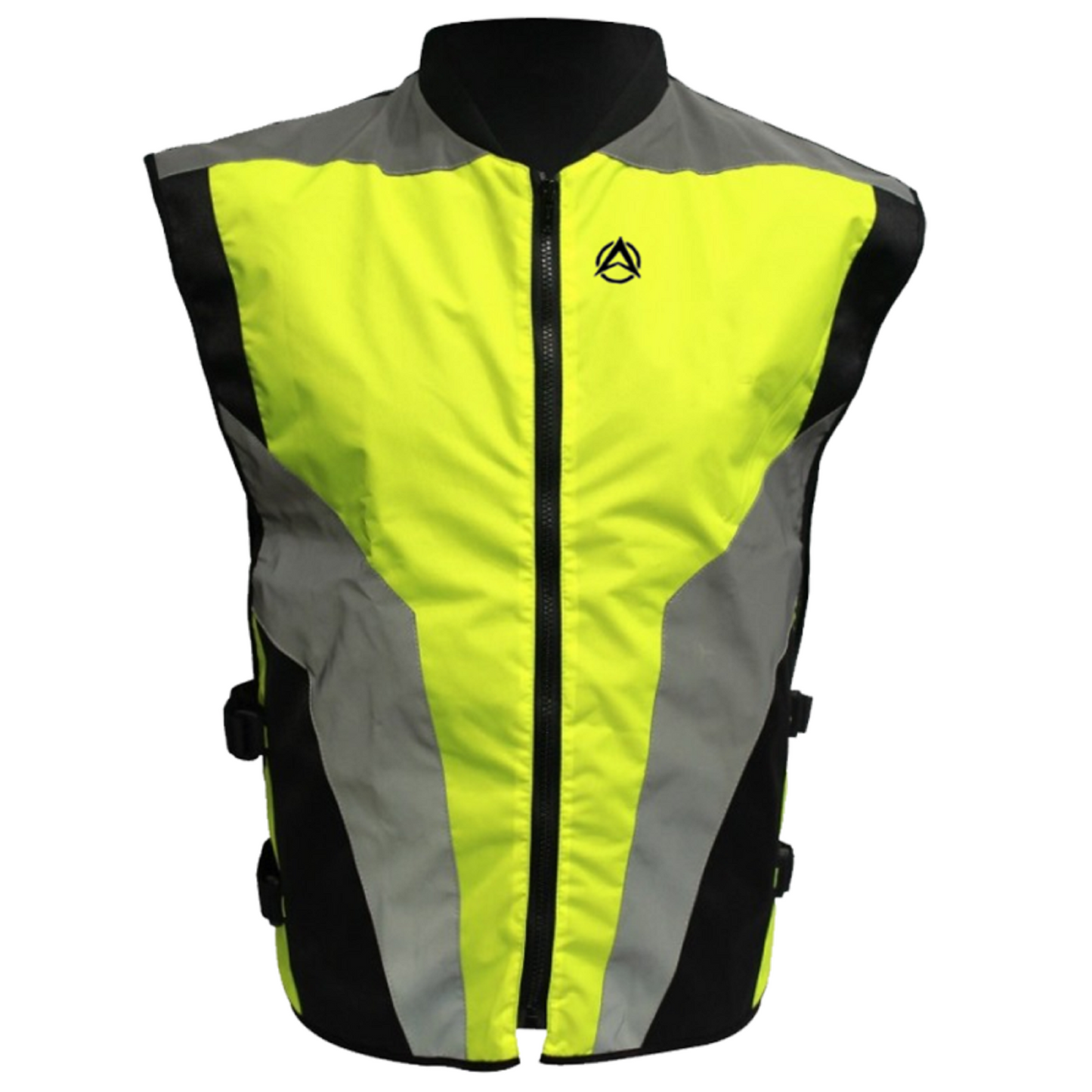 Retro Safety Vest – Vintage Style Hi-Vis Reflective Vest with 360° Visibility | Unisex Motorcycle & Cycling Safety Gear