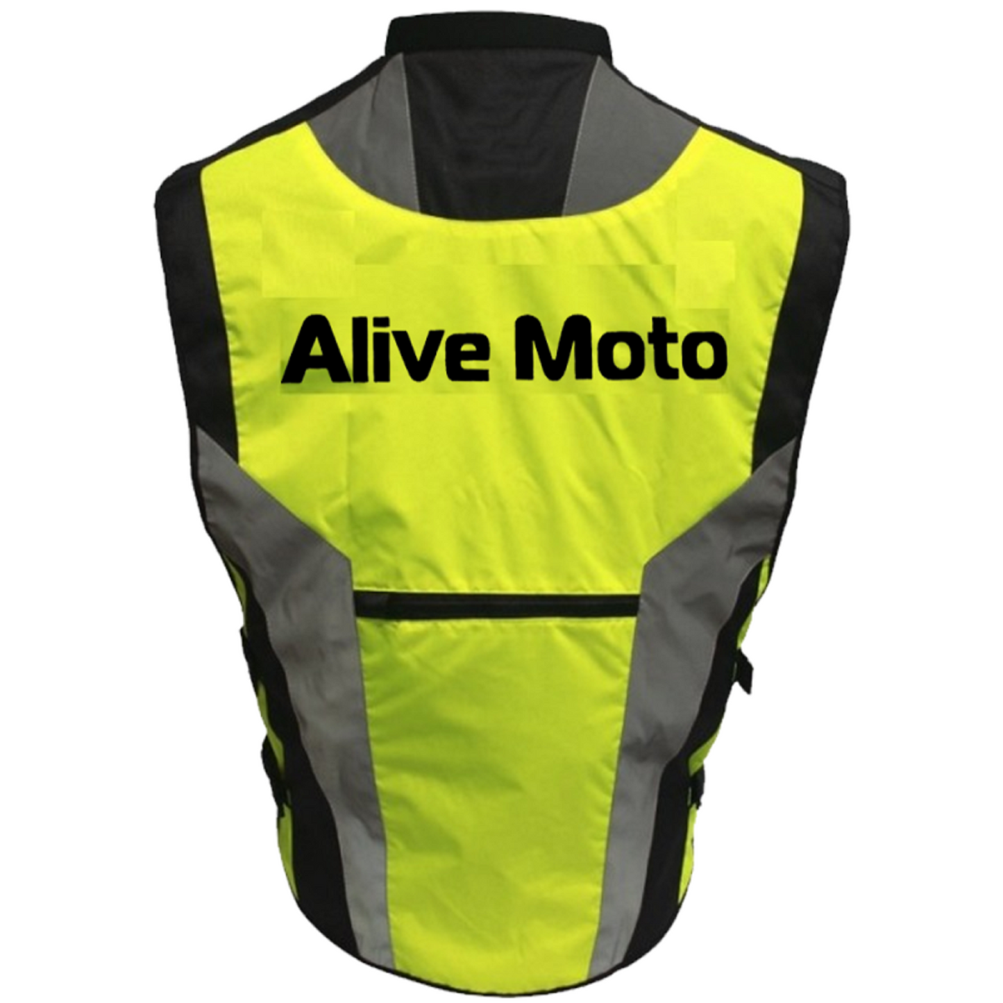 Retro Safety Vest – Vintage Style Hi-Vis Reflective Vest with 360° Visibility | Unisex Motorcycle & Cycling Safety Gear