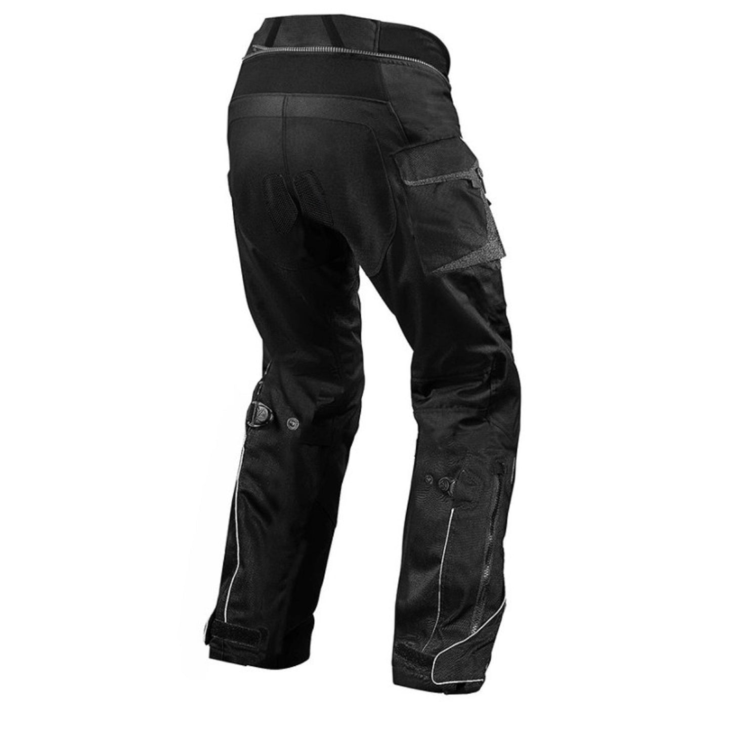 Premium Dynatech Black All‑Weather Motorcycle Pants – Waterproof, Windproof, 650D Durability & CE‑Level‑2 Protection for Men's