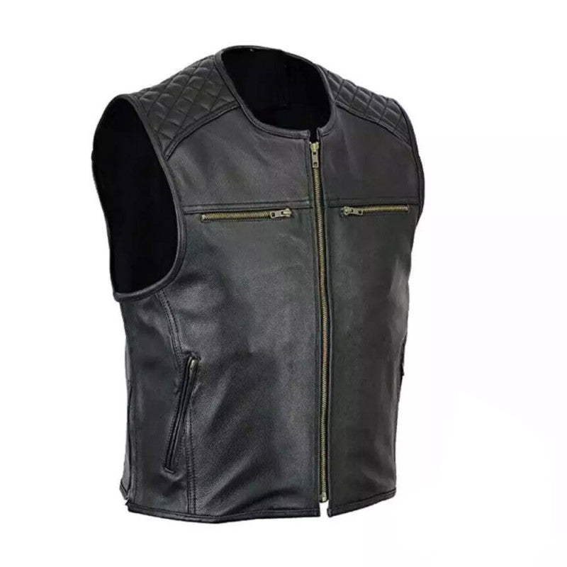 MOTORCYCLE LEATHER VESTS