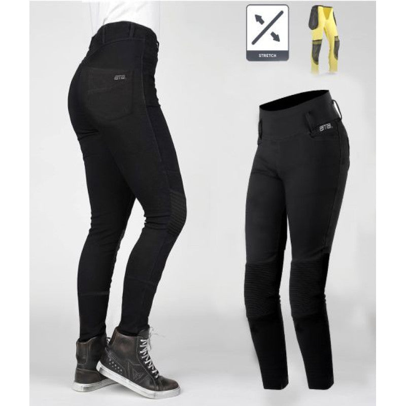 Women's Motorcycle Jeans – Lady Biker MC legging | CE 17092 Certified Protective Riding Denim with Kevlar & Armor Pockets