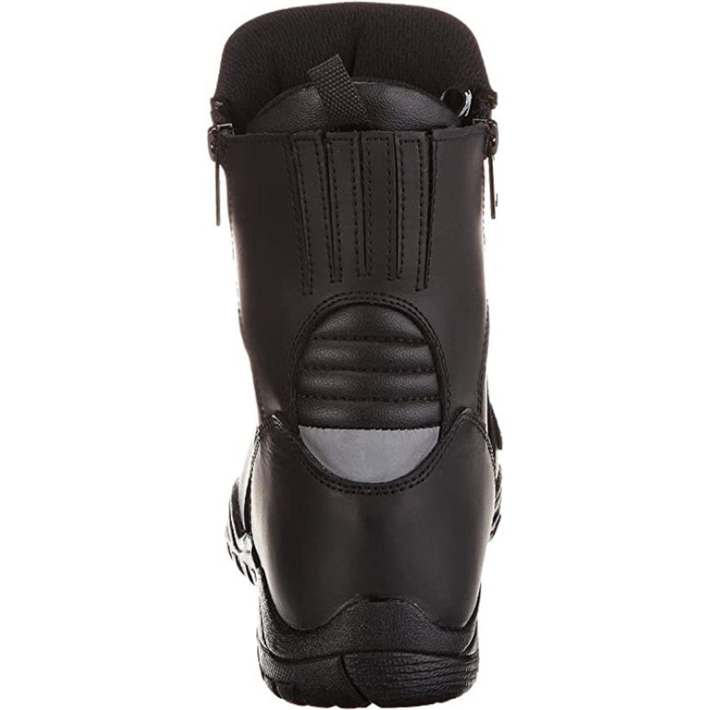 Bottes de moto classiques en cuir noir – Certifiées CE niveau 2, membrane imperméable et respirante, renfort cheville, protection durable du levier de vitesse pour unisexe