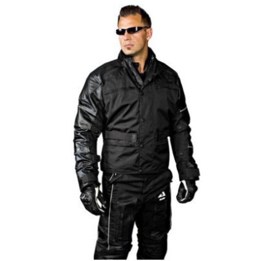 Black Panther Motorcycle Jacket – CE Certified, Armored Riding Gear, Premium Leather Look