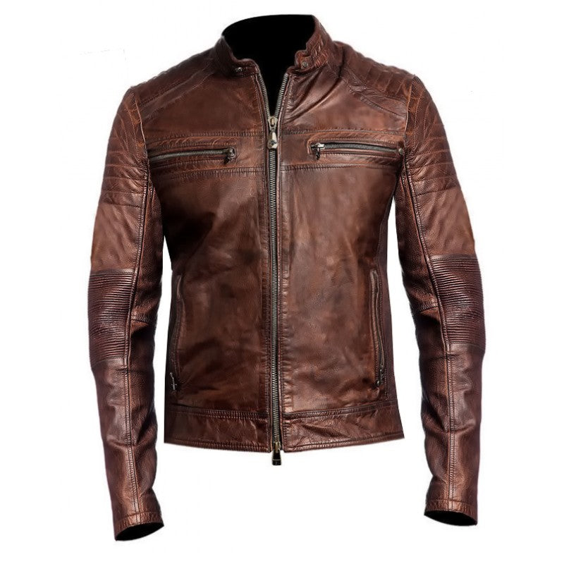 Veste de moto Lady Ghostride – Veste de motard en cuir pour femme, protection blindée CE