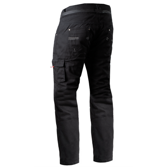 Men's Motorcycle Jeans – Cruiser Worker  Motorcycle Kevlar Pants "Jet Black"| CE 17092 Certified Protective Riding Denim with Kevlar & Armor Pockets