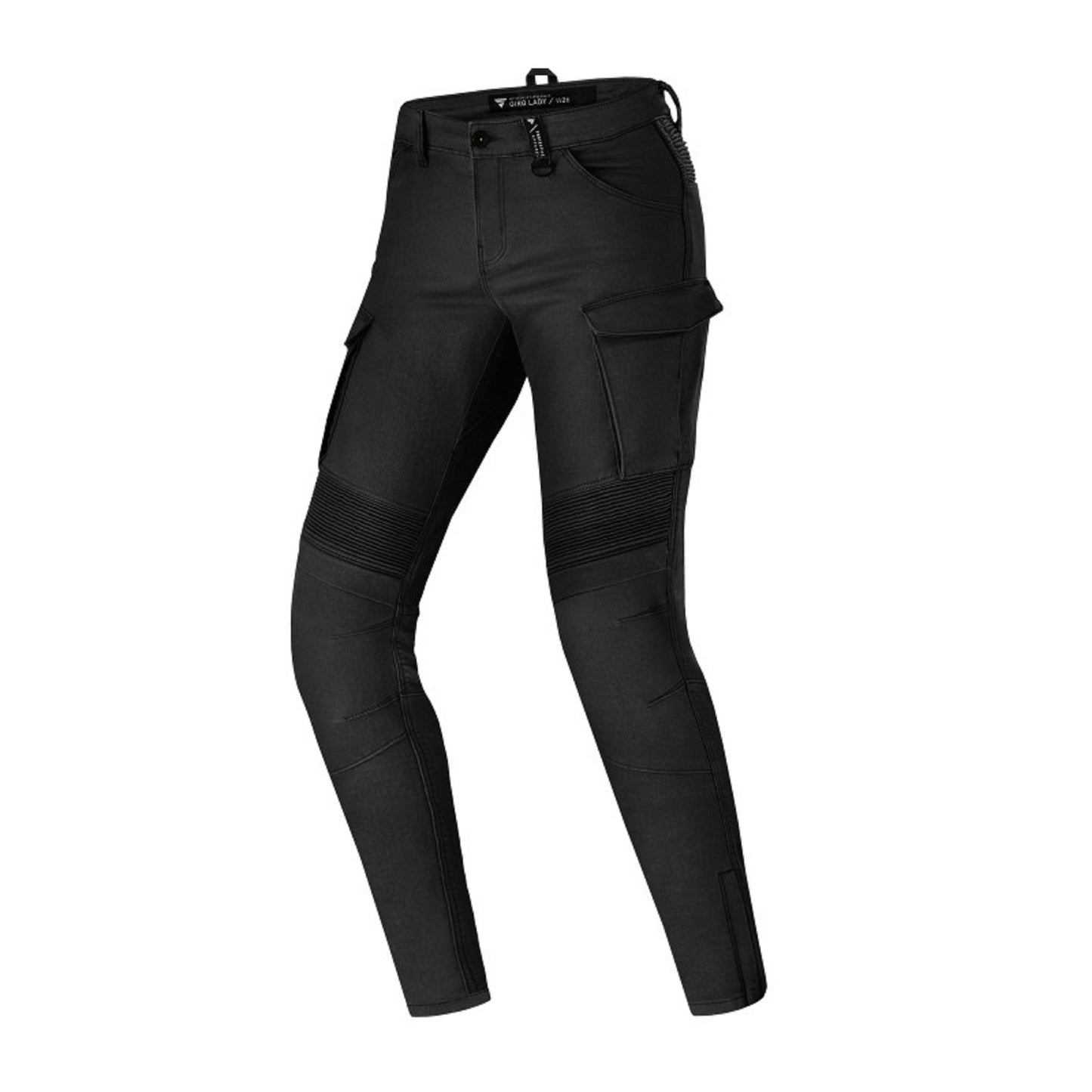 Women's Motorcycle Jeans – Lady Cargo Jean pant "Kevlar Black"  | CE 17092 Certified Protective Riding Denim with Kevlar & Armor Pockets