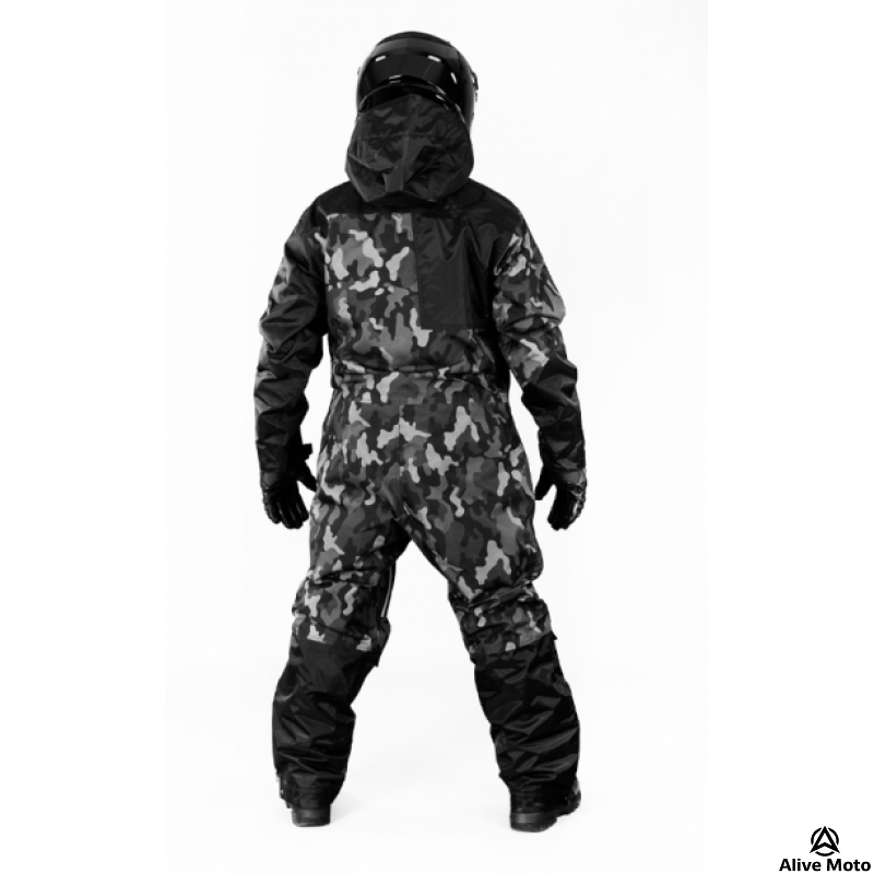 Armour Camo Waterproof ATV/Snowmobile Overall Suit – Windproof & Heat Lined