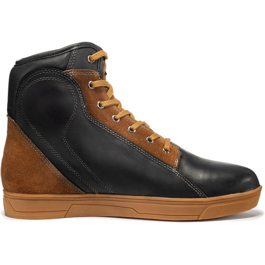 Black streetwise ankle touring motorcycle boots – CE Approved, Crush-Resistant, Everyday Comfort for Unisex