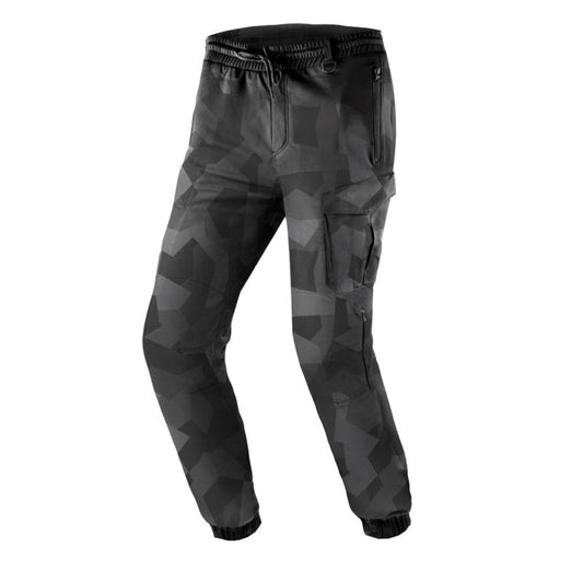 Men's Motorcycle Jeans – MotoGP Dark Camo motorcycle Track Jogger pant | CE 17092 Certified Protective Riding Denim with Kevlar & Armor Pockets