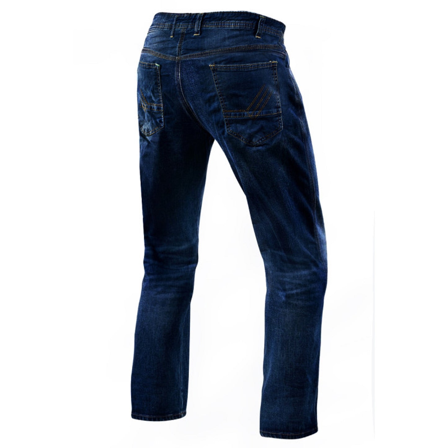 Herre motorcykeljeans – Cargo Cruiser Bobber "Mørkeblå" | CE 17092-certificeret beskyttende køredenim med Kevlar og panserlommer