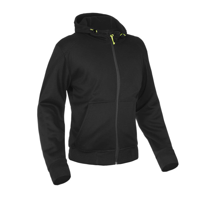 Lady Barricade Kevlar Motorcycle Hoodie – Plain Black | CE Level-2 Armor | DuPont™ Kevlar® | Water-Repellent Urban Riding Gear
