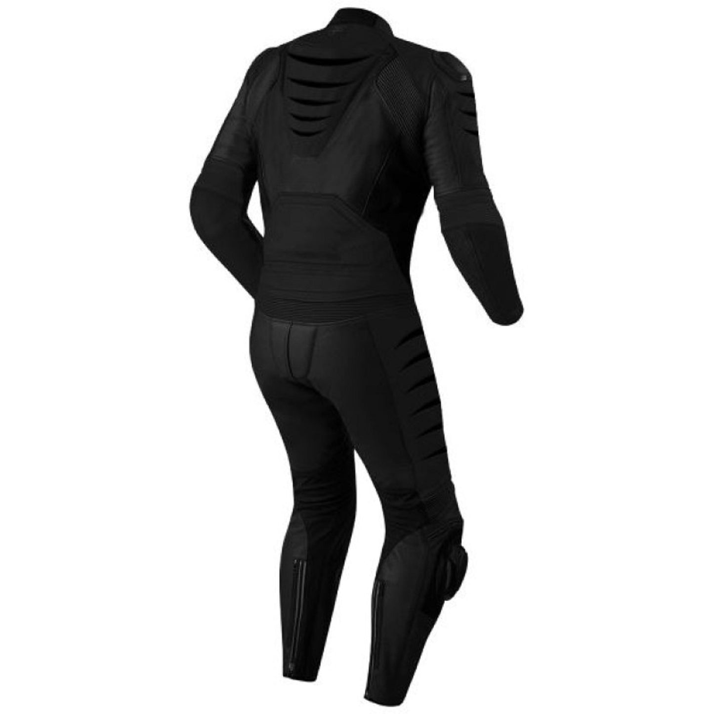 Kangaroo Premium FX Black One-Piece Leather Motorcycle Racing Suit – CE Approved, Lightweight & High-Performance Track Gear for Mens