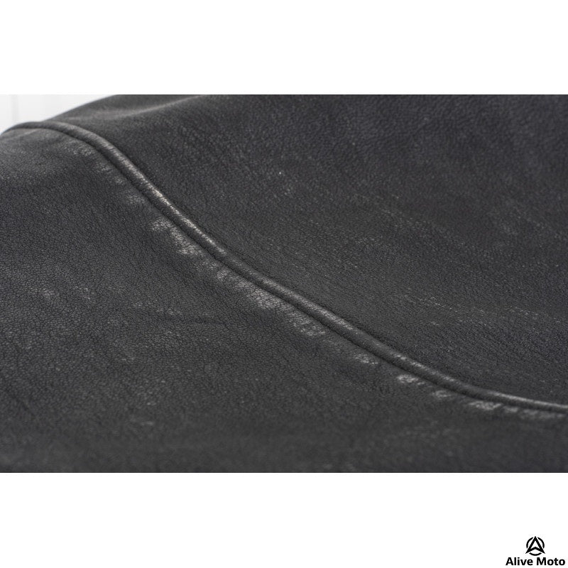 Premium Black Goat Nappa Leather Motorcycle Jacket – Bandit 92X with CE Level-2 Protection